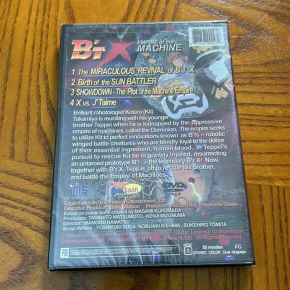 DVD B'T X Empire of the Machine - Manga Anime - PG - NEW - Picture 2 of 2